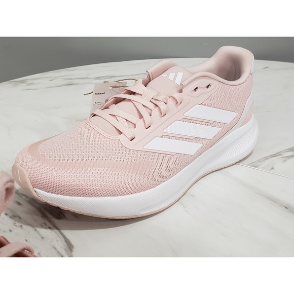 NEW NO BOX Size 10 - adidas Womens Runfalcon 5  Running Shoes Pink White Pastel - Picture 2 of 7
